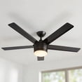 thumbnail image 1 of ventilador de techo merwry 52" led integrado para interior negro, 1 of 8