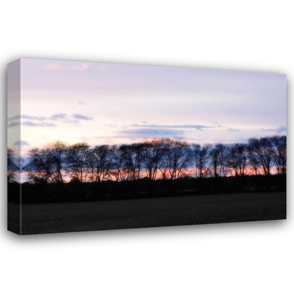 Alan Hausenflock 24x17 Gallery Wrapped Canvas Wall Art Titled - Winter Sunset II