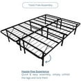 thumbnail image 5 of ViscoLogic Cadre de Lit Pliable en Métal, Cadre de Lit Plateforme, Base de Matelas, 14 Pouces de Hauteur, Outil Free Assembly, Espace de Rangement sous le Lit, Noir, 5 of 5