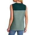 thumbnail image 5 of JIUKE Womens Tank Tops Summer Sleeveless Comfy Shirts Round Neck Color Block Loose Fitted Tunic Tops, 5 of 5
