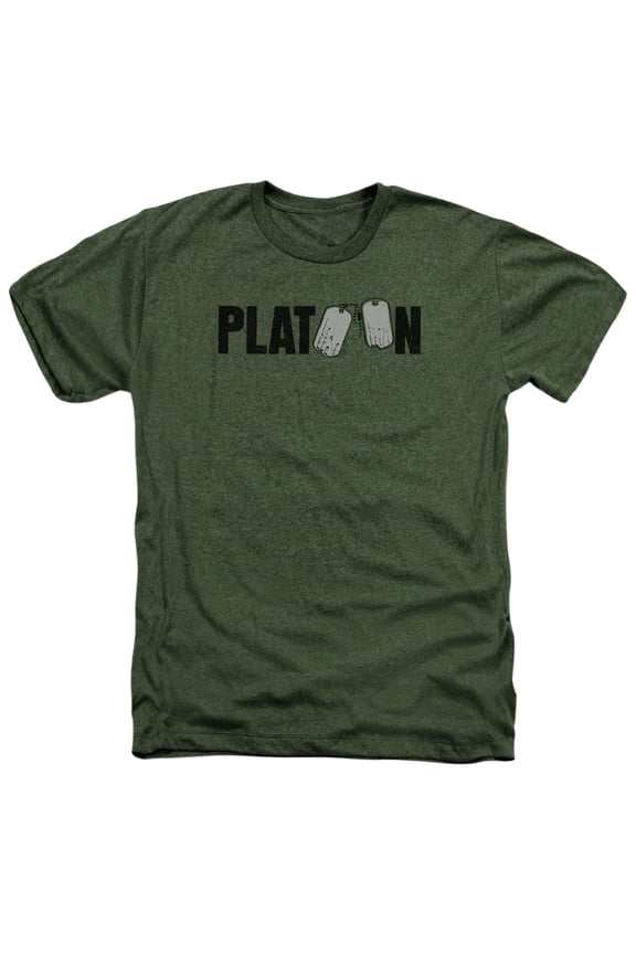 Platoon - Logo - Heather Short Sleeve Shirt - Large