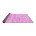 thumbnail image 2 of Ahgly Company Indoor Square Solid Pink Modern Area Rugs, 3' Square, 2 of 4