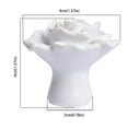 thumbnail image 2 of SHOWERORO 2Pcs Rose Shaped Ceramic Cupboard Knobs White Kitchen Drawer Pull Handles, 2 of 8