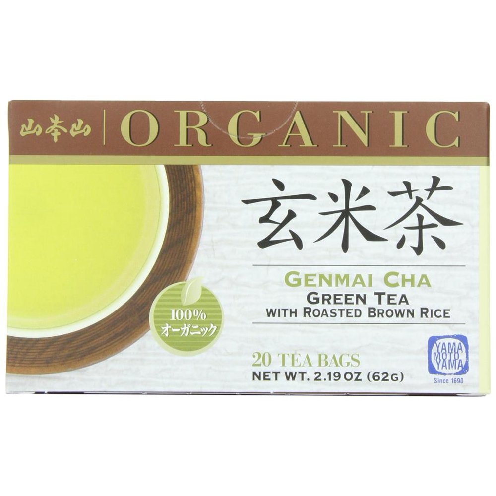 Yamamotoyama Genmai Cha Green Tea with Roasted Brown Rice, 20 tea bags