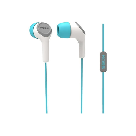 Koss KEB15i - Earphones with mic - in-ear - wired - 3.5 mm jack - noise isolating - teal