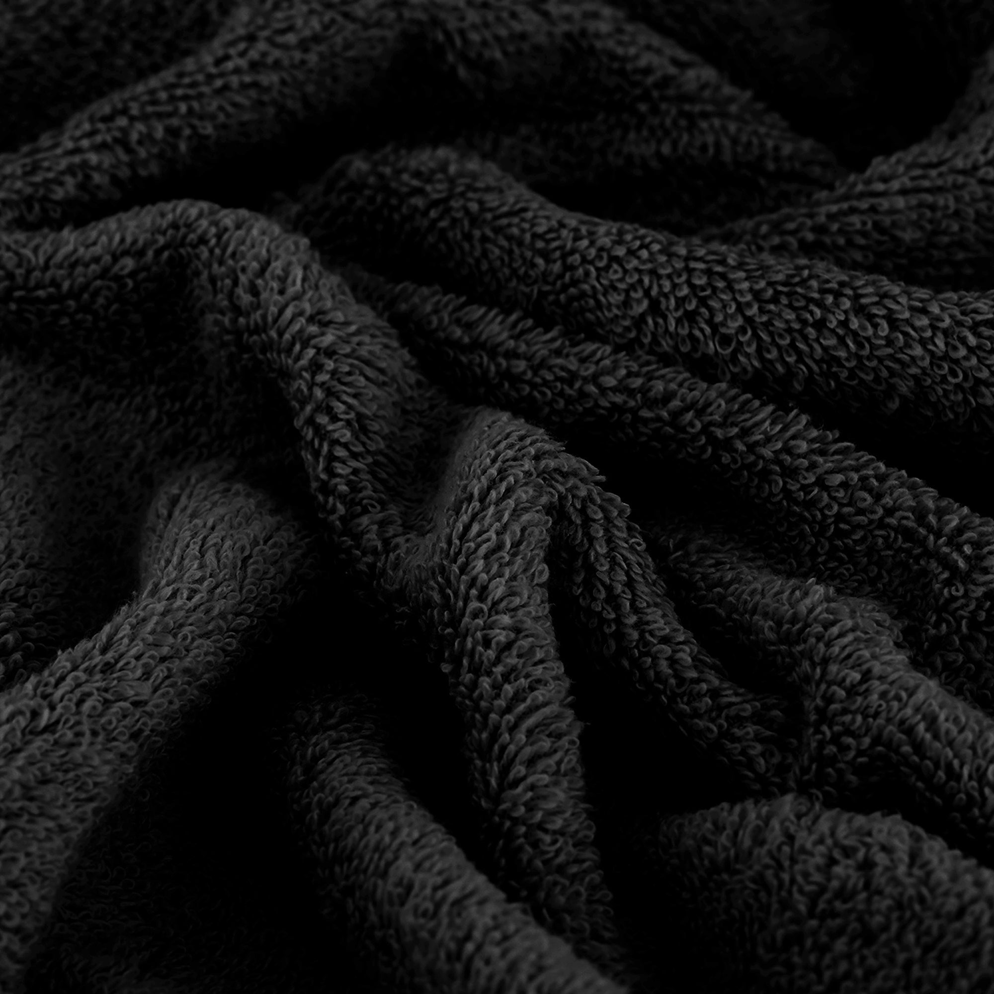 Mellanni Bath Sheets 100% Cotton Towels 35"x70", 2 Pack, Black