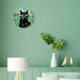 thumbnail image 4 of 14 Inch Wall Clock Battery Operated Silent Clock Decorative for Office, Kitchen, Outdoor, Living Room，Cartoon Cat Kitten Bee Love Art, 4 of 4