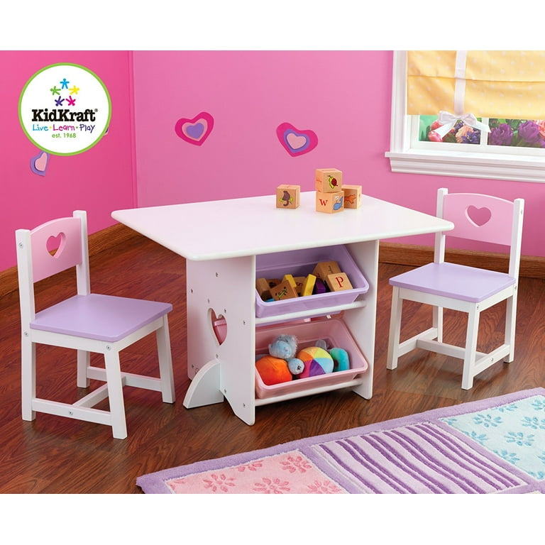 Kid Kraft 26913 Heart Table and Chair Set