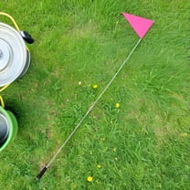 OUNONA Bicycle Safety Flag, Rosy, Fiberglass Pole, Enhanced Visibility, Easy Install