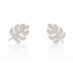 thumbnail image 1 of Aretes de plata .925 BELLAPLATA MF broquel Hoja de plata con circonias brillantes, 1 of 4