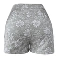 thumbnail image 4 of Endives Women's Dress Short Elegant Print Textured High Waist Straight Leg Shorts Business Casual Outfits for Women, 4 of 4
