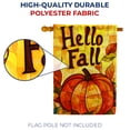 thumbnail image 4 of America Forever Stained Glass Pumpkin House Flag, 28 x 40 inches Double Sided, Hello Fall Pumpkin House Flag, Pumpkin Banner, Autumn Decor Outdoor Seasonal Flags for Yard, Lawn, 4 of 5
