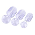 thumbnail image 1 of Adorno de bola rellenable de plástico transparente, esfera hueca a presión, decoraciones navideñas, bola rellenable transparente para boda, 15 Uds., 1 of 5