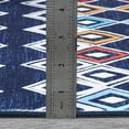 thumbnail image 3 of Hasoo Washable Rug for Living Room 8' x 10' Vintage Boho Indoor Large Carpet for Bedroom Home Office Blue, 3 of 6