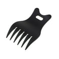 thumbnail image 3 of Peine afro de plástico para cabello rizado, peine de dientes anchos para peluquería. Negro, 3 of 7