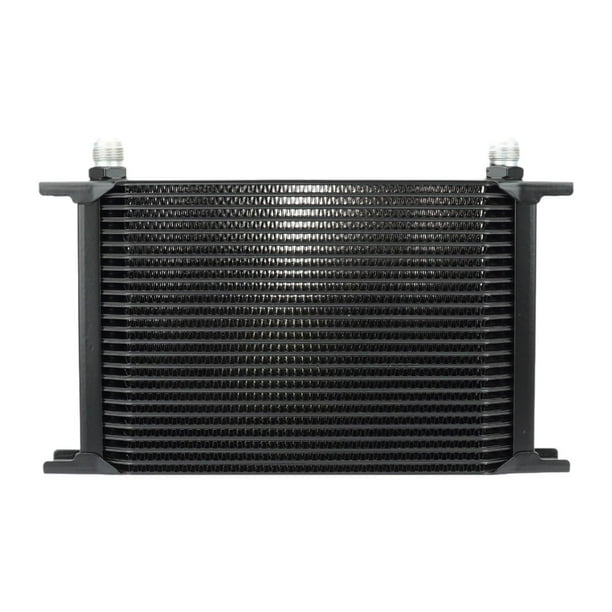 Enfriador de aceite del radiador,Kit de enfriador de aceite de transmisión de placa apilada,Adaptador AN10 Transmisión Universal del Motor,Conjunto de condensador y enfriador de 25 filas