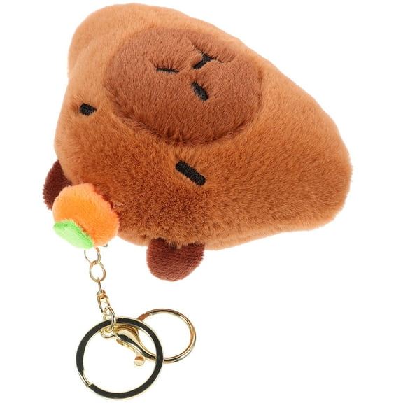 LEORX Capybara Backpack Keychain Plush Key Chain Bag Accessory for Students 1 Pcs