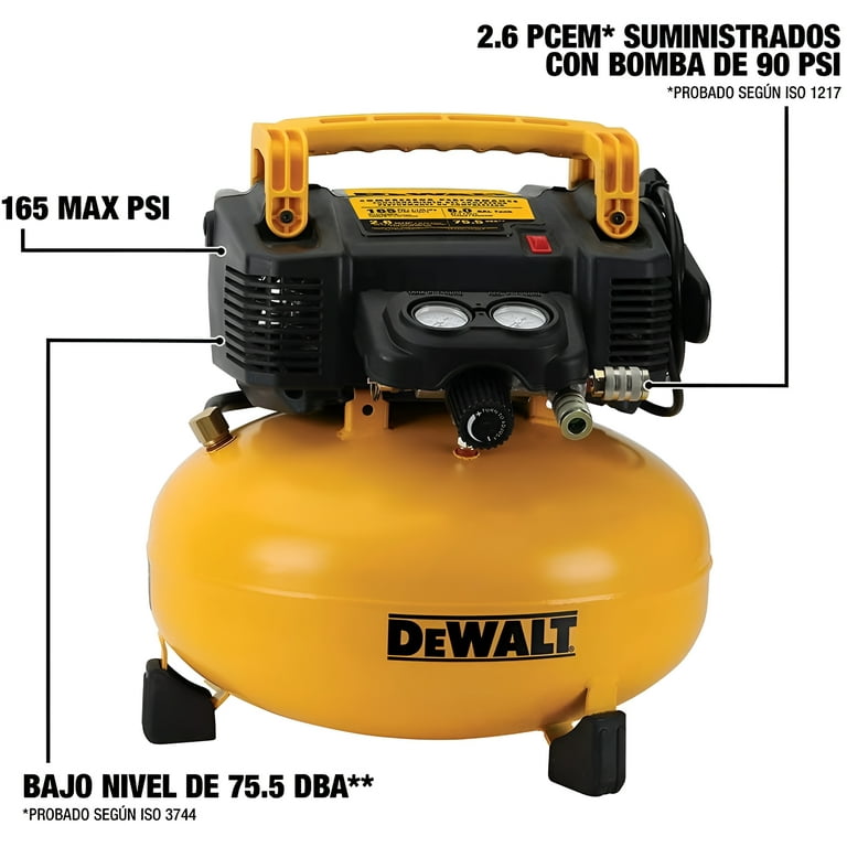 DEWALT Pancake Air Compressor 6 Gallon 165 PSI DWFP55126