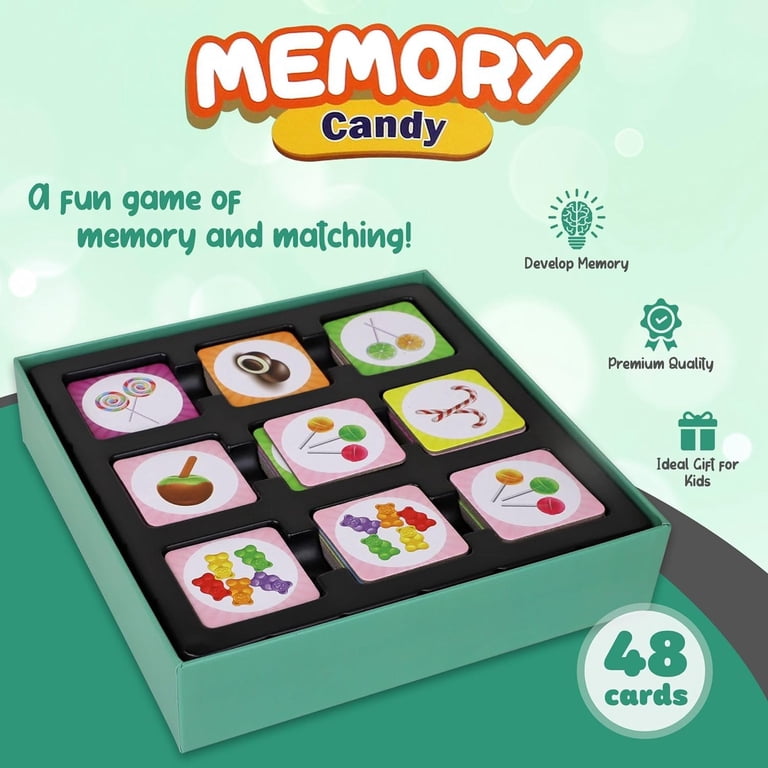 Memory Card Game Set - 200 Cards With Stacks & Matching Games For Family Night (Ages 8+)