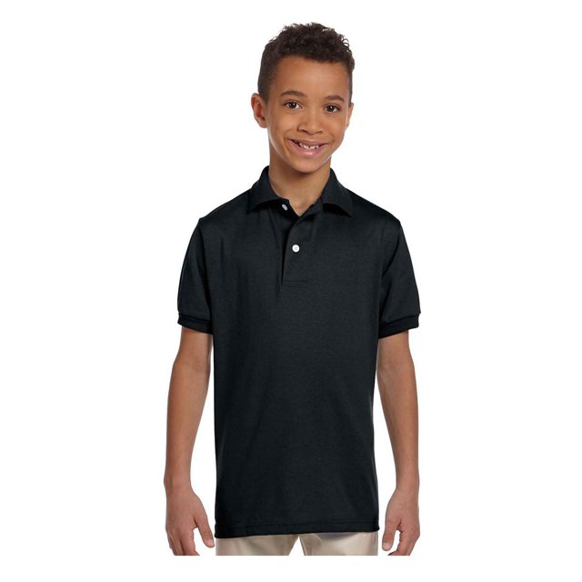 Jerzees Big Boy's Stain Resistant Tagless Label Polo Shirt, Style 437Y
