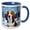 Blue/White, variant on 3drose, Awesome Dachshund Dog in Winter. Colorful Art. Cool Gift for All, 11oz Magic Transforming Mug