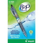 Pilot BeGreen B2P Fine Point Gel Pens - Fine Pen Point - 0.7 mm Pen Point Size - Refillable - Retractable - Black