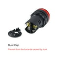 thumbnail image 4 of Unique Bargains 10Pcs AC/DC 110V Indicator Lights, Red LED, Flush Panel Mount 7/8' 22mm, 4 of 7