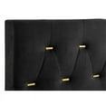 Kendall 5piece Tufted Panel Eastern King Bedroom Set Black and Gold