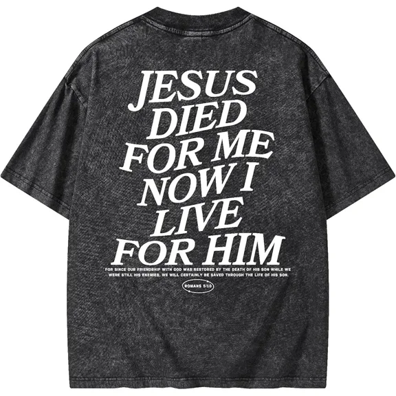 Sponsored Ad - Graphic Tees Summer Novelty Women Men Cotton Oversized Letter Element with Cross Christian Washed T-Shirt