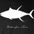 thumbnail image 3 of CafePress - Yellowfin Tuna With Text WHITE ON CLEAR Long Sleev - Long Sleeve Dark T-Shirt, 3 of 4