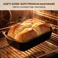 thumbnail image 5 of Kikcoin 4-Piece Loaf Pan Set, 9"*5" Non-Stick Baking Pan, Carbon Steel Bakeware, Easy Release &  Oven Safe  Meatloaf Pan for Banana Bread, Cake & Pastry Baking, 5 of 12