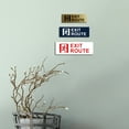 thumbnail image 4 of Basic Exit Route Sign (Brushed Gold) - Large, 4 of 4