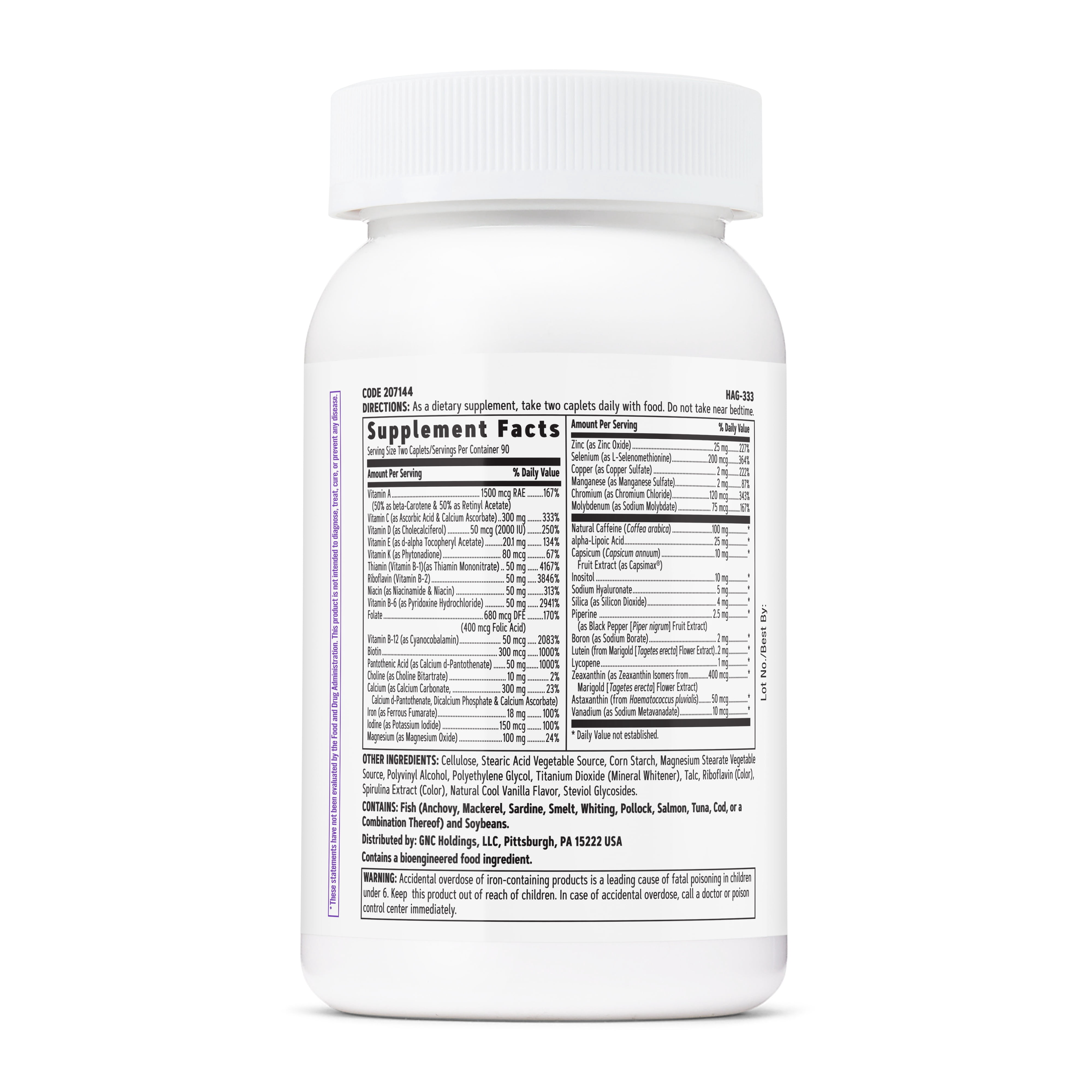 GNC Women's Energy & Metabolism Multivitamin - 180 Caplets (90 Servings)