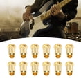 thumbnail image 4 of Metal Guitar Ferrules,  Compatibility Glossy Finish Wear Resistant Replacement Parts Standard Size Electric Guitar Bushing 12PCS  For Musical Instruments Black,Silver,Gold, 4 of 8