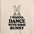 thumbnail image 3 of Instant Message - I Wanna Dance With Some Bunny - Women's Lightweight French Terry Long Sleeve Shirt, 3 of 6