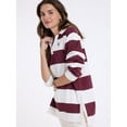 thumbnail image 3 of U.S. Polo Assn. Women's Fleece Rugby Henley Popover, Sizes XS-XL, 3 of 6