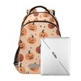 thumbnail image 7 of FORMRS Unisex Backpack Elementary School Travel Bookbag with Reflective Stripes, Colorful Halloween Pumpkin Pattern, 7 of 7