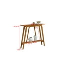 thumbnail image 6 of Kings Brand Furniture Conway Console Table - Functional Narrow Wood Accent Entryway Table with Storage Shelf for Hallway, Front Hall, Entryway, Living Room, Kitchen (Honey Ginger), 6 of 6