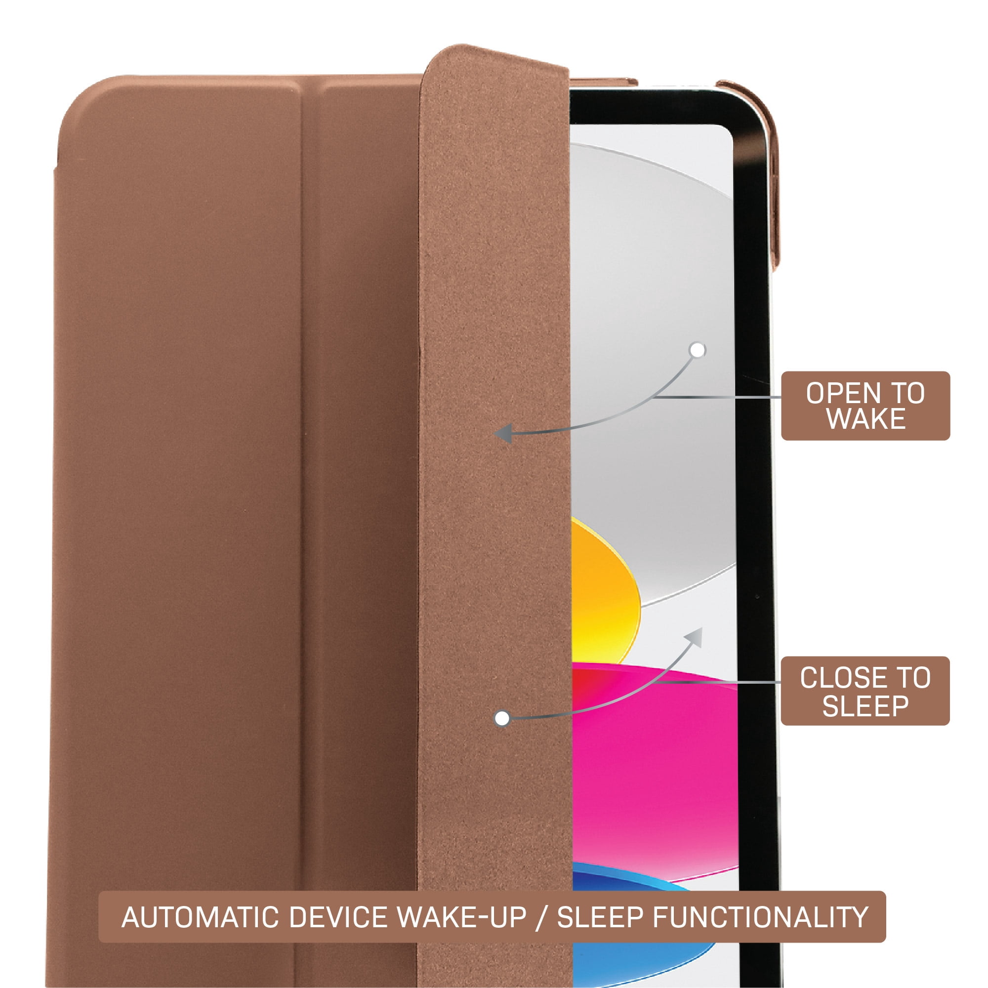 Body Glove Tablet Folio Case for iPad (A16) / iPad (10th generation) - Mocha