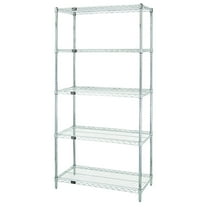 Quantum Storage Systems Shelving Unit, Wire in Stainless Material, Stainless Color
