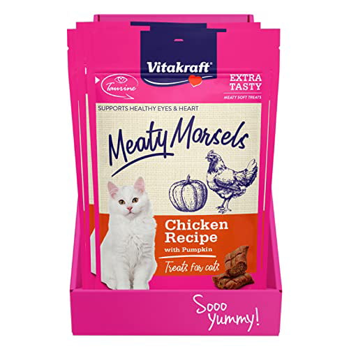 Vitakraft PurrSticks Deliciously Tender High-Meat Content Treat Sticks In Individual Serving Size For Cats 6 Pack 1.26 oz Easy on Teeth 