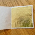 thumbnail image 3 of 100 Pcs/ensemble Feuilles d'Or 24k pour Design d'Artisanat, Dorure, Encadrement, Scrap, 3 of 5