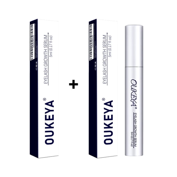 OUKEYA Suero Nutritivo para Pestañas y Cejas con Péptidos dos piezas