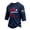 Navy, variant on GrmtClth American Flag Shirt for Men Patriotic 1776-2026 Top Summer 3/4 Sleeve T-Shirt Trendy Comfortable Round Neck Wear Army Green L