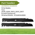 thumbnail image 4 of Blades Compatible with Toro Timemaster 30 inch Blades 120-9500-03, 116-6358 fits 20199 20200 20975 20977 22207 20120P,Lawn Mower Mulching Blades, 4 of 4