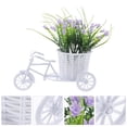 thumbnail image 4 of Adorno de flores artificiales con cesta para bicicleta, centro de mesa para boda, 4 of 6