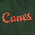 thumbnail image 4 of Men's Mitchell & Ness Green Miami Hurricanes Anorak Vintage Logo Half-Zip Hoodie Jacket, 4 of 7