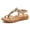 Beige, variant on Jane Wardrobe Women's Bohemian Rhinestone T-Strap Sandals, Low Wedge PU Casual Summer Comfort Shoes with Floral Gem Decor for Beach & Daily Wear, 1Pair, 36-42