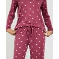 thumbnail image 5 of Real Essentials 2 Pack: Women's Pajama Set - Choose from Short Sleeve with Pocket or Long Sleeve without Pocket, 5 of 7