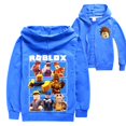 thumbnail image 1 of ROBLOX-Sudadera con capucha y cremallera para niños y niñas, abrigo colorido con estampado de dibujos animados, ropa de moda, 1 of 4